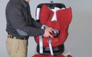 Как снять детское кресло с Isofix?