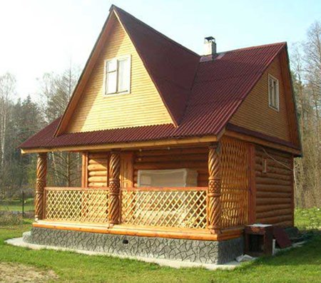 Фото бани с мансардой, new.rusbani.ru Чем удобна баня 6х6 с мансардой