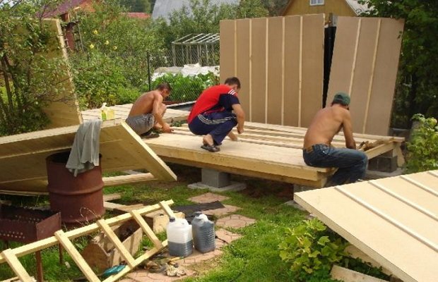 Собираем каркас сарая Собираем каркас сарая