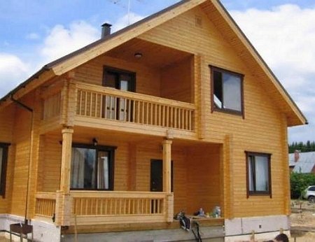 Фото встроенного балкона-лоджии на мансарде, house4you.su Балкон-лоджия во фронтоне, встроенный вариант