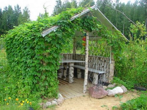 Фото простейшей беседки-навеса, strport.ru Фото простейшей беседки-навеса, strport.ru