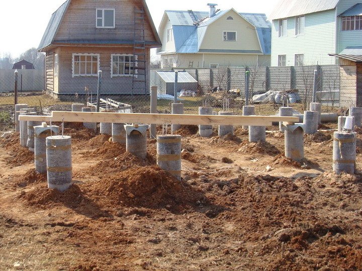 На фото - строительство свайного фундамента, postroy-prosto.ru На фото - строительство свайного фундамента, postroy-prosto.ru