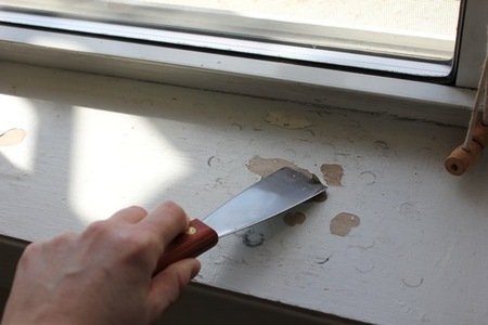 Фото снятия старой краски с подоконника, idinaidi.ru Фото снятия старой краски с подоконника, idinaidi.ru