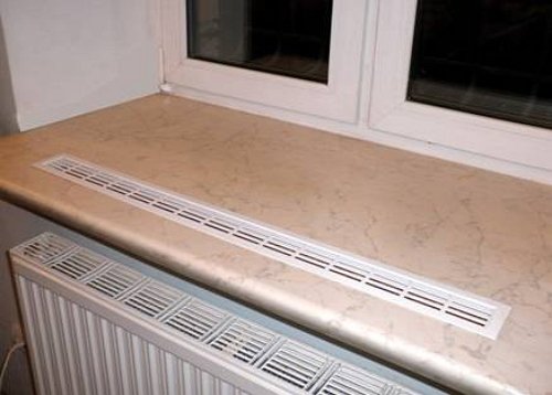 Фото подоконника с вентиляционной решеткой, second.by Фото подоконника с вентиляционной решеткой, second.by
