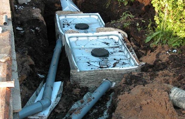 Возведение септика без откачки Возведение септика без откачки