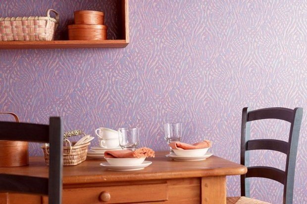 Фото виниловых обоев на кухне, kitchenguide.ru Виниловые обои под покраску – особенности материала