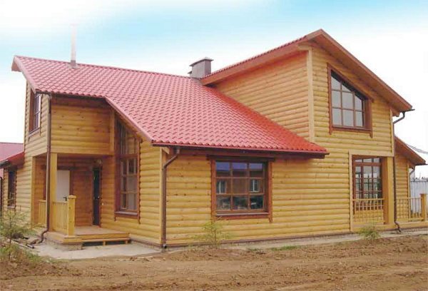 Фото отделки каркасного дома деревянным блок-хаусом, lescon.su Фото отделки каркасного дома деревянным блок-хаусом, lescon.su