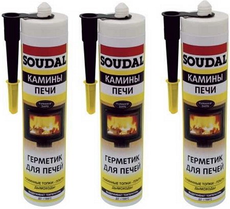 Фото высокотемпературных печных герметиков фирмы Soudal, teplowood.ru Фото высокотемпературных печных герметиков фирмы Soudal, teplowood.ru